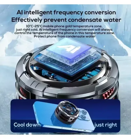 MEMO CX08 AI Semiconductor Mobile Phone Cooler Cooling Fan