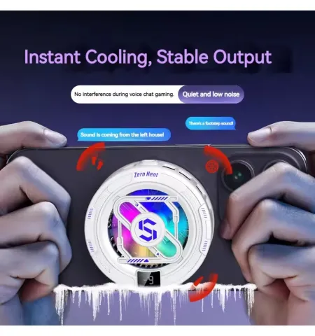 K52 Magnetic Semiconductor Phone & Tablet Cooler With Digital Temperature Display