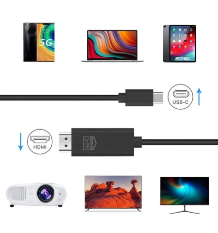 Onten UC503 Type-C HDMI 4K 30Hz HDTV Cable Length 1.8 Meter