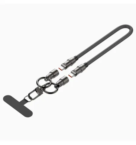 LDNIO LC22c 2-in-1 Multifunctional Phone Lanyard & 65W USB-C To C Fast Charging Cable (30cm)