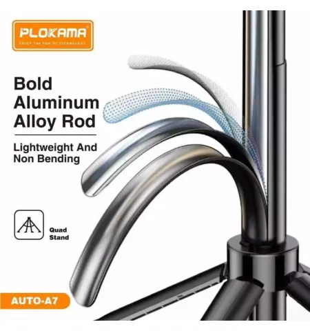 PLOKAMA A7 AI Auto Face Tracking Tripod 1.8M With Remote