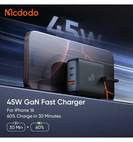 Mcdodo CH 483 45W 3 Port Fast Charger Dock