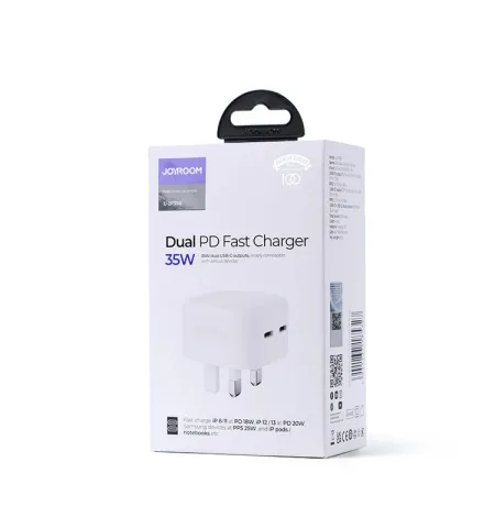 Joyroom L-2P356 35W Mini Intelligent Dual Port Fast PD Charger
