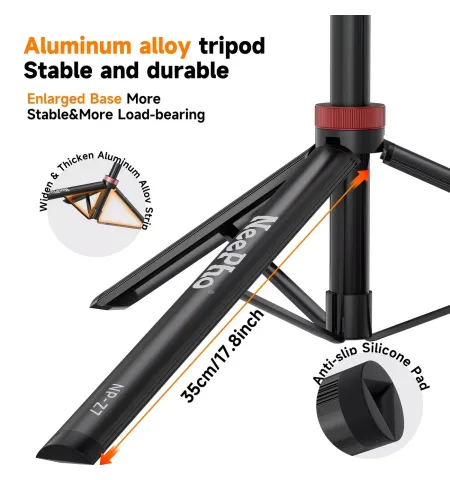 Neepho NP Z7 74″ Extendable Phone Tripod & Selfie Stick
