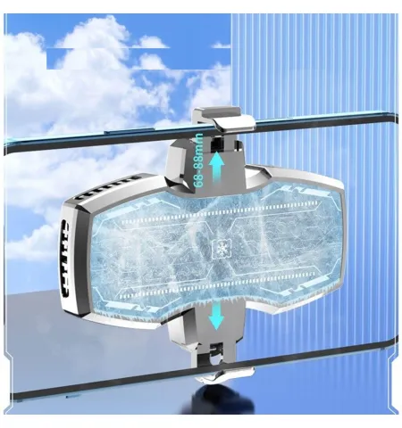 K4 Mobile Phone Cooler Radiator Semiconductor Dual Fan Temperature Display