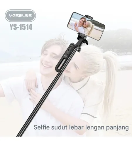 Yesplus YS1514 Tripod Selfie Stick Bluetooth – 1.8 Meter Portable Tripod With Remote