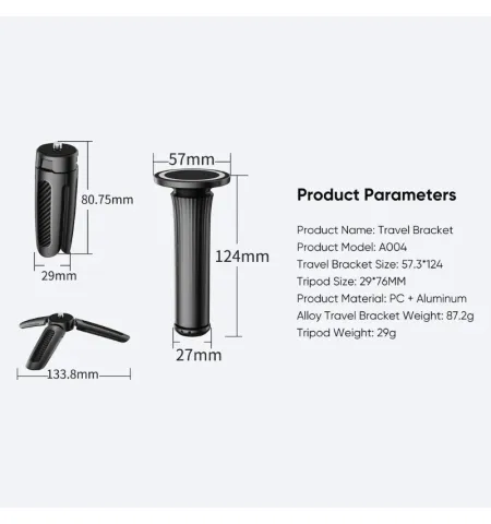Portable Strong Magnetic Mobile Phone Holder Selfie Stick With Tripod