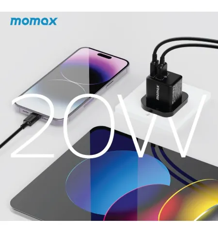 Momax UM36UK ONEPLUG 20W 2-Port Mini Charger