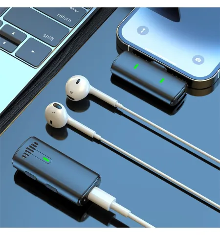 K10 Wireless Lavalier Mic DSP Noise Canceling Microphone Type-C