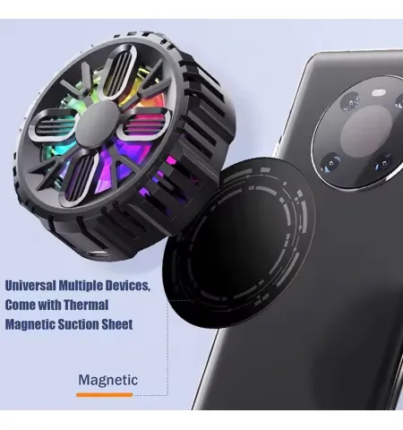 L06 RGB Magnetic Mobile Phone Tablet Cooler Heat Sink