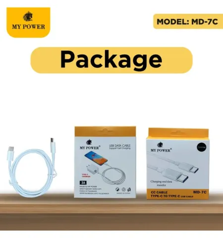 Mypower MD 7C 60 Watt Type C To Type C Data Cable