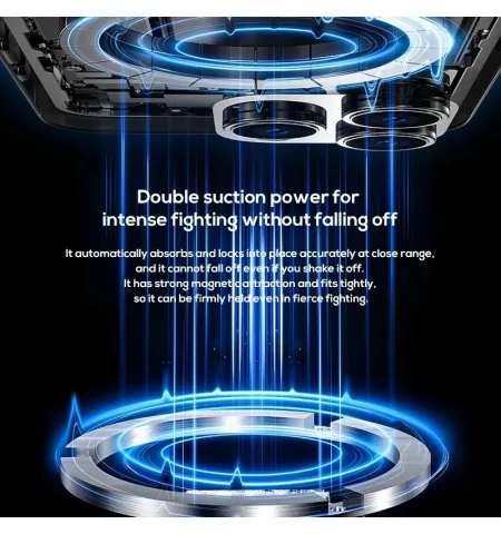 Memo CX10 Mobile Cooler With Circular RGB Lighting