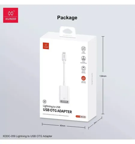 Xundd XDDC-059 Lightning To USB OTG Adapter