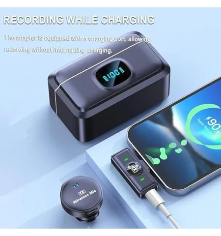 Q8 Wireless Microphone Lapel Mic Type C / iP