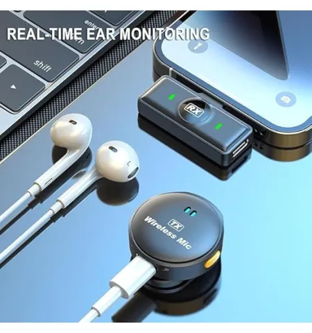Q8 Wireless Microphone Lapel Mic Type C / iP
