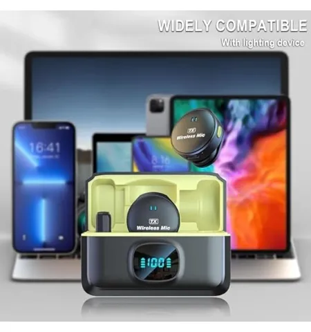 Q8 Wireless Microphone Lapel Mic Type C / iP
