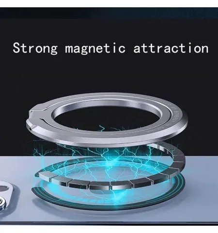 Magnetic Phone Ring Holder for MagSafe Adjustable Finger Ring Stand