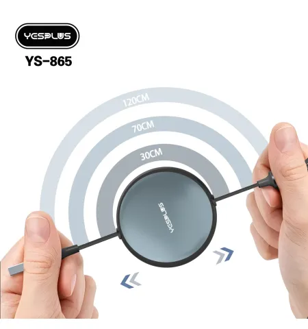 Yesplus YS 865 100 Watt 3 In 1 Retractable Data Cable