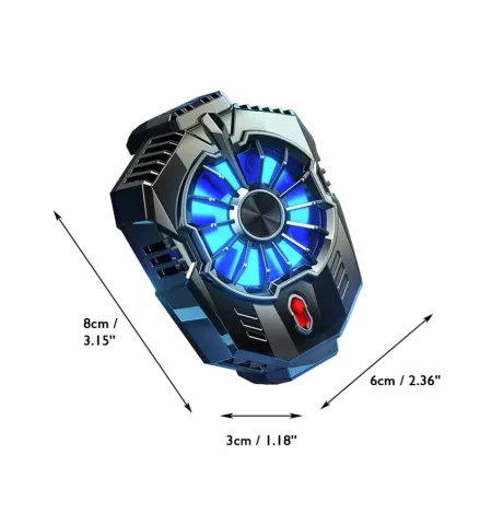 YS S1 Semiconductor Heat Sink Mobile Cooler Back Clip Low Noise