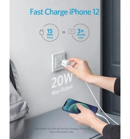 Anker PowerPort III 20W Cube Fast PD USB-C Charger With Foldable Plug
