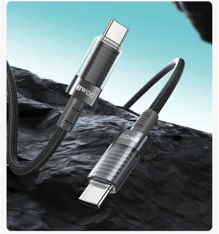Bwoo X287C USB-C To USB-C PD 60W Fast Charging Nylon Braided Cable (1M)