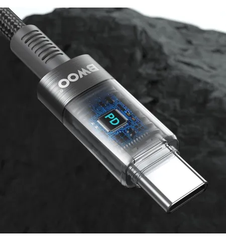 Bwoo X287C USB-C To USB-C PD 60W Fast Charging Nylon Braided Cable (1M)