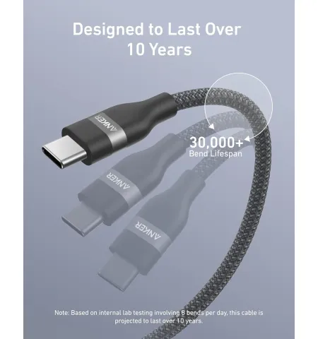Anker A82E2 USB-C To USB-C 240W Braided Cable 1 Meter
