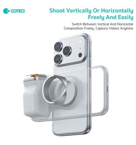 Coteci Ergonomic Design Stable Ultra Light Easy Control Magnetic Photo Grip Phone Holder