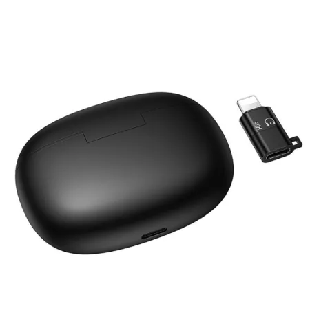 HOCO L19 Dual-Mic Lavalier Wireless Microphone USB-C + Lightning Adapter