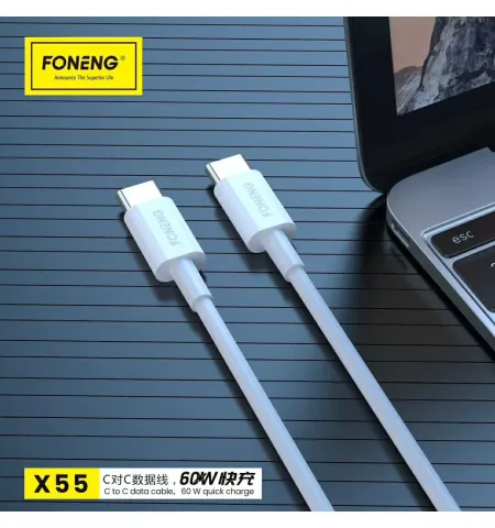 Foneng X55 60 Watt 2 Meter USB-C To USB-C Cable