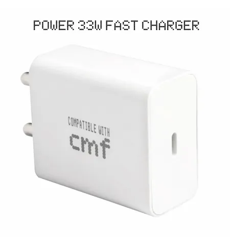 CMF 33w Type C Rapid Fast Charger Adapter Compatible With CMF Phone 1, Nothing Phone 1 2 2a 2a Plus