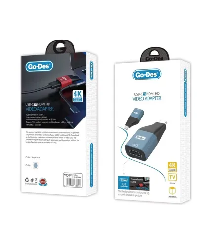 Go Des GD CT062 HDMI To Type-C Converter OTG 4K@30Hz
