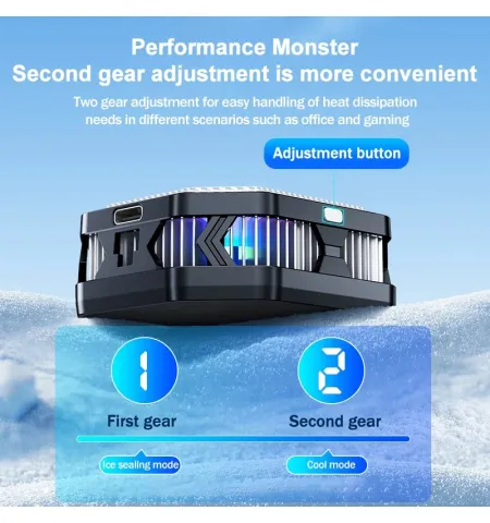 HL01 Semiconductor Magnetic Back Clip Mobile Cooler