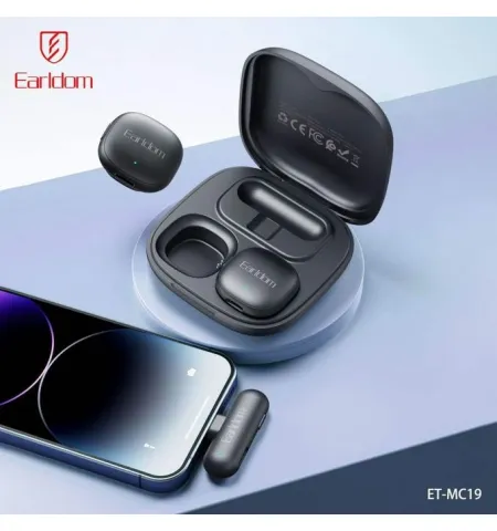 Earldom ET MC19 Magnetic Clip Wireless Lavalier Microphone Type C