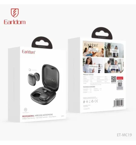 Earldom ET MC19 Magnetic Clip Wireless Lavalier Microphone Type C