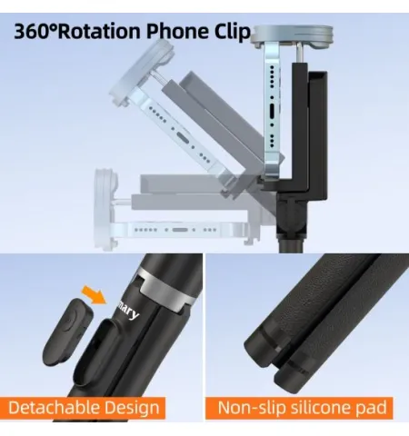 Jmary KT259 1.6 Meter All In One Selfie Stick Tripod