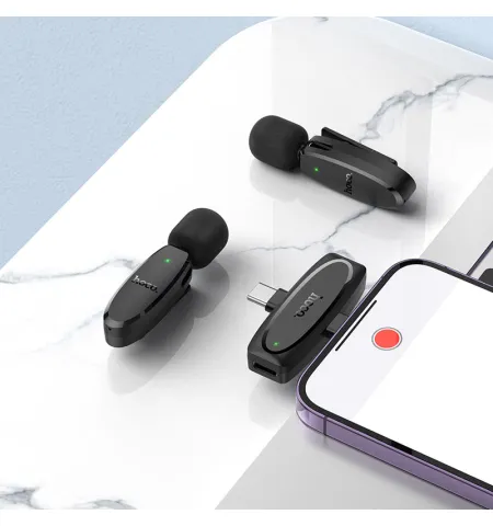 Hoco L15 iP+Type-C Dual Wireless Microphone