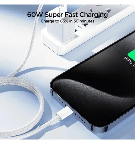 Joyroom S-A45 Ben Series Braided 60 W Fast Charging Data Cable Type-C To Type-C 1M
