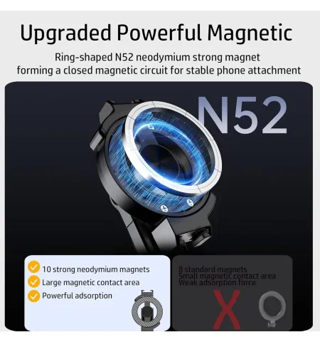 Z30C Magnetic Travel Phone Mount MagSafe Compatible Desktop Clamp Stand