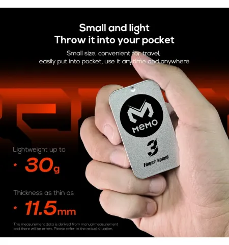 Memo FS03 Finger Speed 3 Anti Sweat Gaming Finger Dust Powder Grip Enhancer