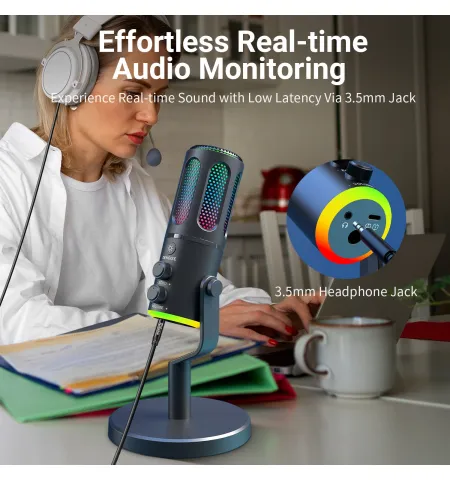 NeePho NP M01 RGB USB / Type-C Gaming Desktop Microphone