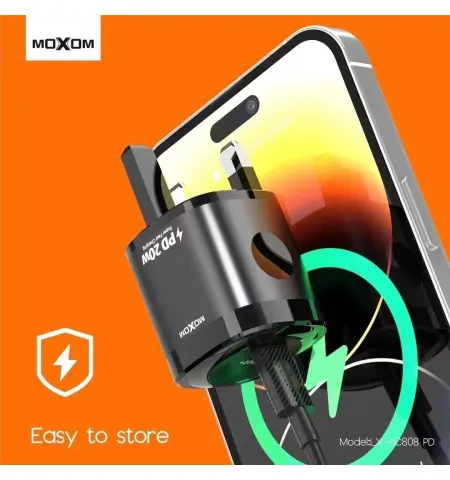 MOXOM LX HC808 PD 20W Fast Charger With Type C Cable