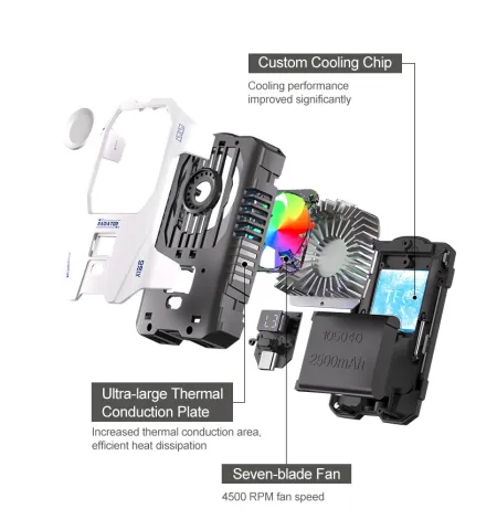 YSS9 Rechargeable Digital Display Semiconductor Mobile Phone Cooler