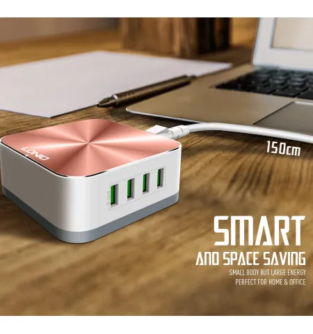 LDNIO A8101 8-Port Quick Charge 3.0 USB Desktop Charging Station With Power Cord