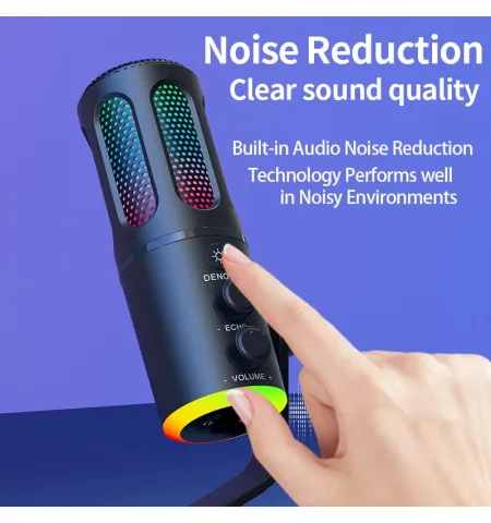 NeePho NP M01 RGB USB / Type-C Gaming Desktop Microphone