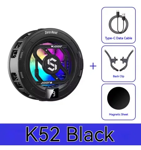 K52 Magnetic Semiconductor Phone & Tablet Cooler With Digital Temperature Display