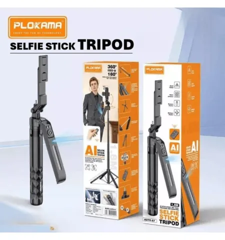 PLOKAMA A7 AI Auto Face Tracking Tripod 1.8M With Remote