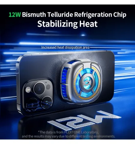 Plextone EX2 Ultra Magnetic Colling Radiator Fan Mobile Cooler