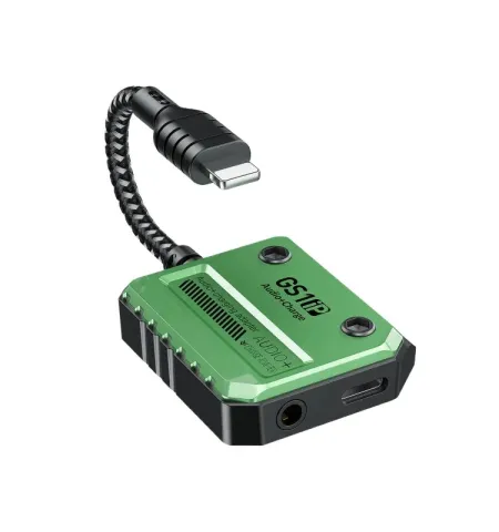 Plextone GS1 2 In 1 3.5mm And Charge Converter iPhone Lightning Adapter Charging PD 30W Fast Charge