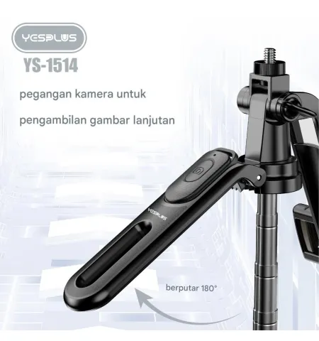 Yesplus YS1514 Tripod Selfie Stick Bluetooth – 1.8 Meter Portable Tripod With Remote